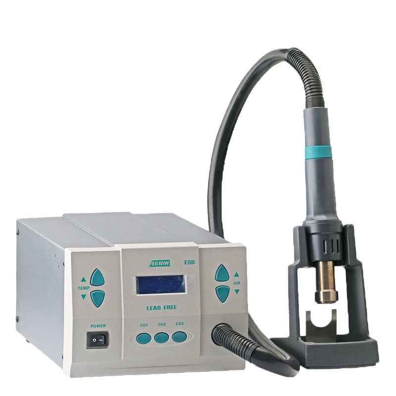 861DW 数显恒温热风枪智能拆焊台通用焊接芯片手机维修机风枪嘴恒温枪